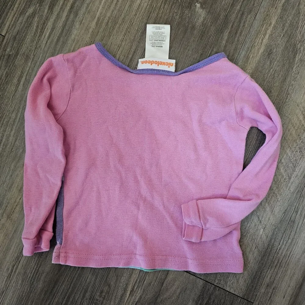 Nickelodeon Dora the Explorer Girls 3T Long Sleeve Cotton Pajama Top Snug 2010
